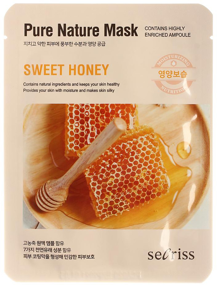 Маска для лица тканевая «Pure Nature Mask Sweet honey» | Anskin