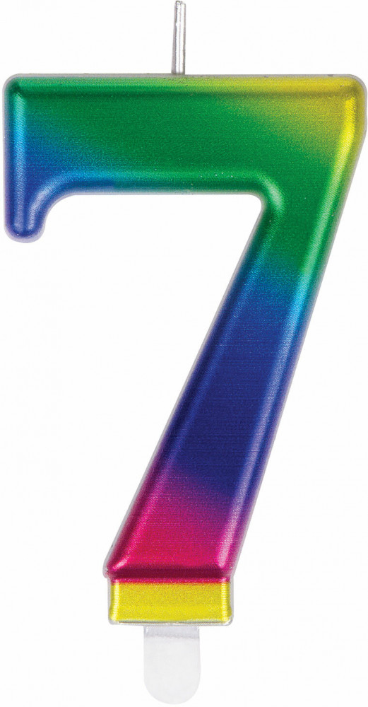 Свеча-цифра №7 | Золотая сказка