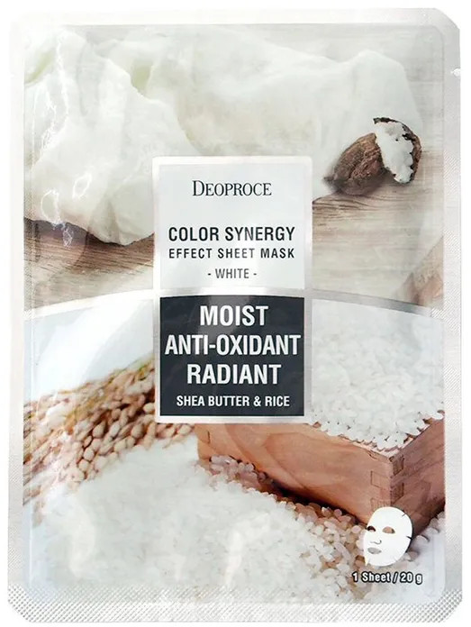 Маска для лица тканевая «Color Synergy Effect Sheet Mask White» | Deoproce