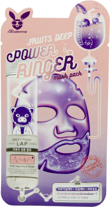 Маска для лица тканевая «Fruits Deep» | Power Ringer | Elizavecca