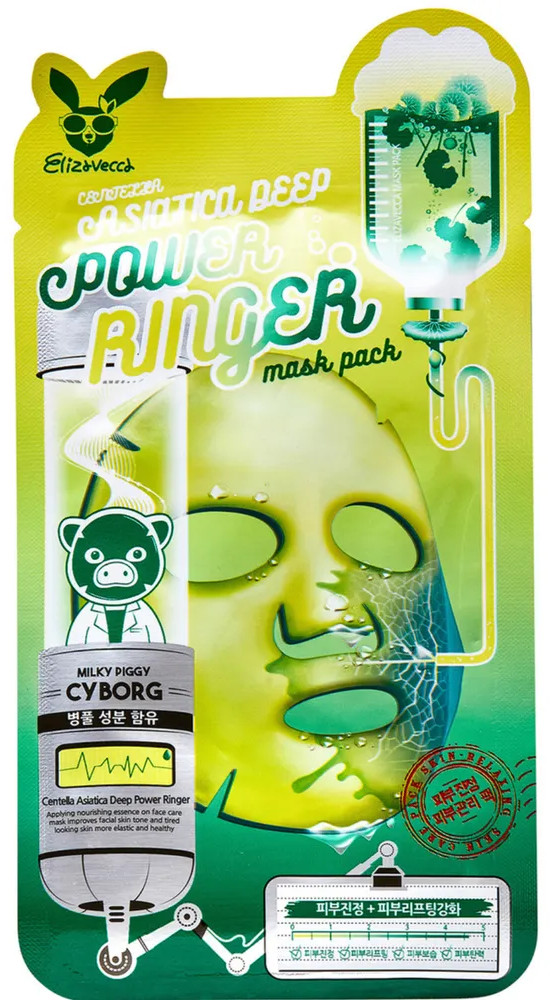 Маска для лица тканевая «Centella Asiatica Deep» | Power Ringer | Elizavecca
