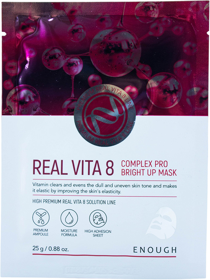 Маска на тканевой основе с витаминным комплексом | Enough