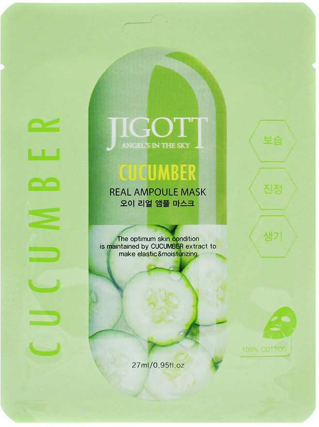 Маска для лица с эктрактом огурца | Jigott