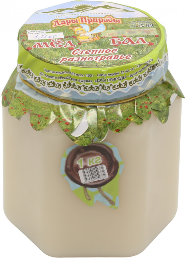Мед натуральный «Степное разнотравье» | Алтайский | Крестьянское хозяйство «Дары природы»