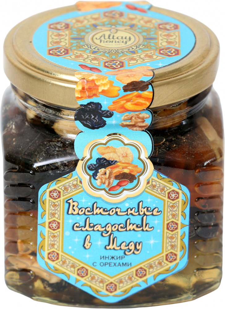 Композиция медовая «Инжир с орехами в меду» | Восточные сладости в меду | Крестьянское хозяйство «Дары природы»