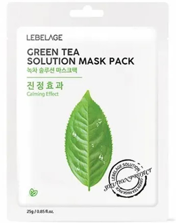 Маска тканевая с зеленым чаем | Lebelage