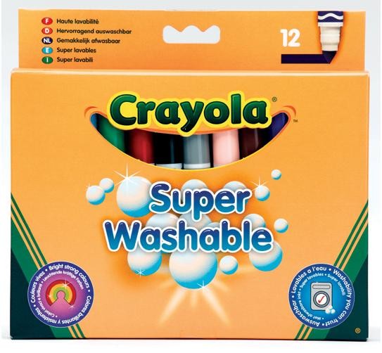 Фломастеры смываемые, 12 цветов | Crayola