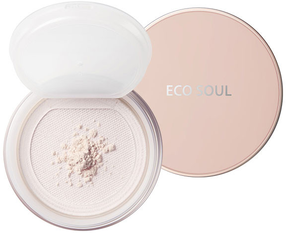 Пудра для лица рассыпчатая, оттенок 01 Ivory | Eco Soul | The Saem