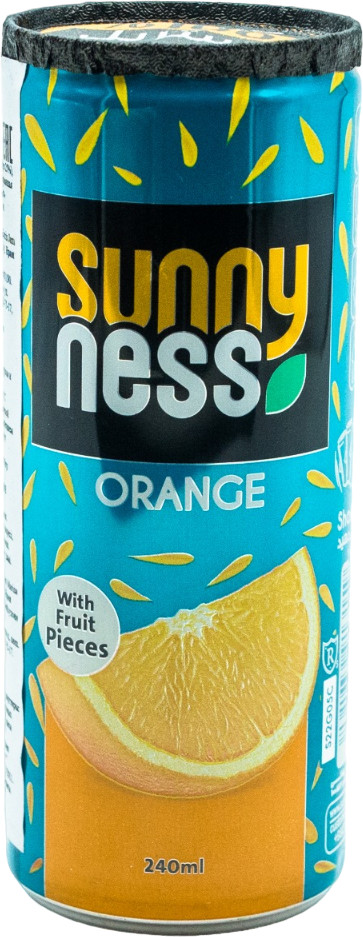 Напиток безалкогольный с кусочками фруктов «Апельсин» | Sunny Ness