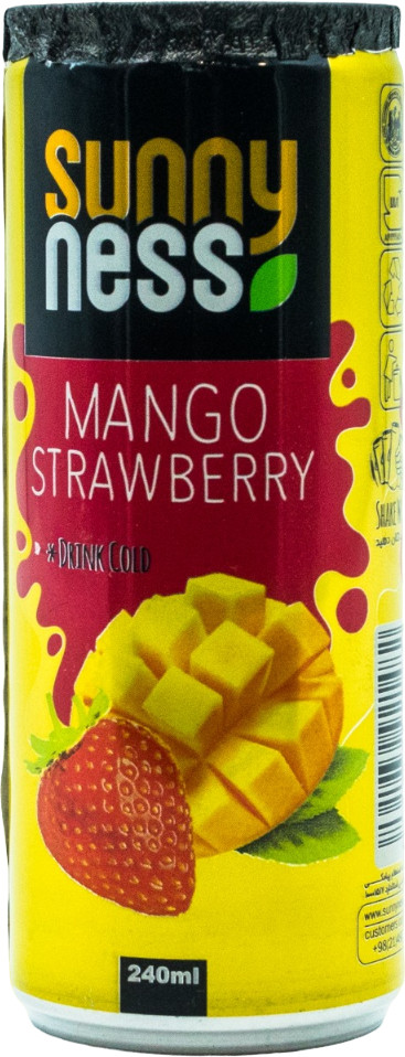Напиток безалкогольный с кусочками фруктов «Манго и клубника» | Sunny Ness