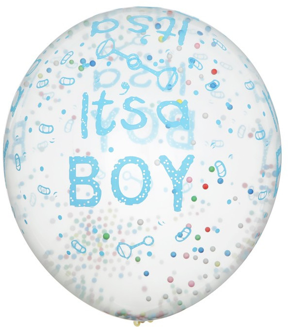 Набор шаров воздушных «С рождением мальчика» | Гендер пати | Страна Карнавалия