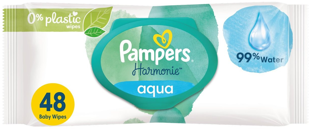 Салфетки детские влажные «Harmonie Aqua» | Pampers