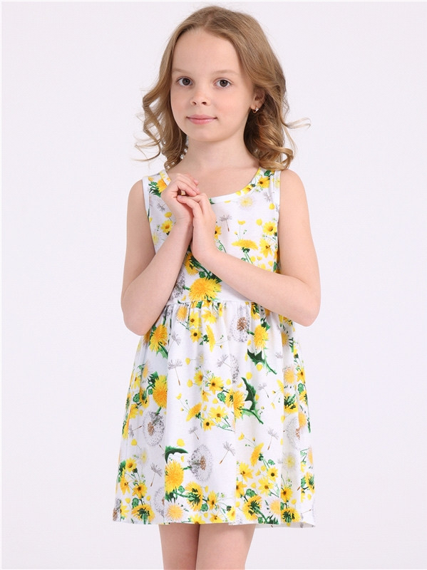 Платье для девочек | Променад | Апрель