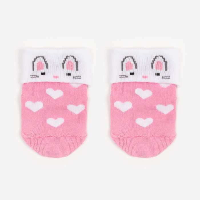 Носки для девочек «Зайка» | Носочки со стопперами | Крошка Я