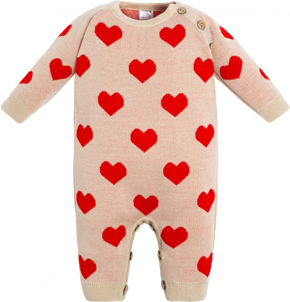 Комбинезон для девочек «Сердечки» | Вязаные вещи | Крошка Я