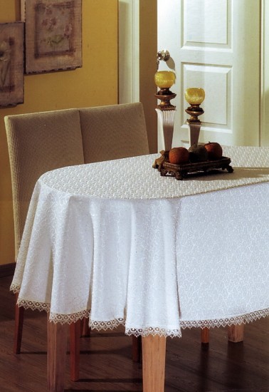 Скатерть тефлоновая «Monalit» (арт. 123, круглая, размер 160х160 см) | ТекстильГрупп