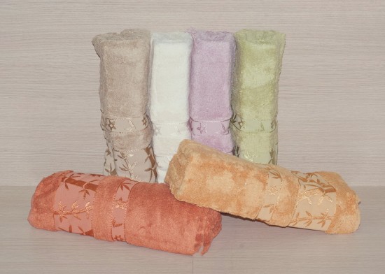 Набор махровых полотенец «Gobel» (арт. plt077-6, бамбук, размер 70х140, 6 шт) | ТекстильГрупп