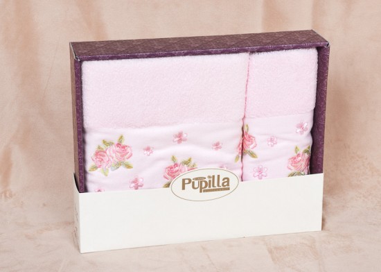 Набор махровых полотенец «Pupilla» (арт. plt051-4, бамбук, размер 70х140 (1 шт), 50х90 (1 шт)) | ТекстильГрупп