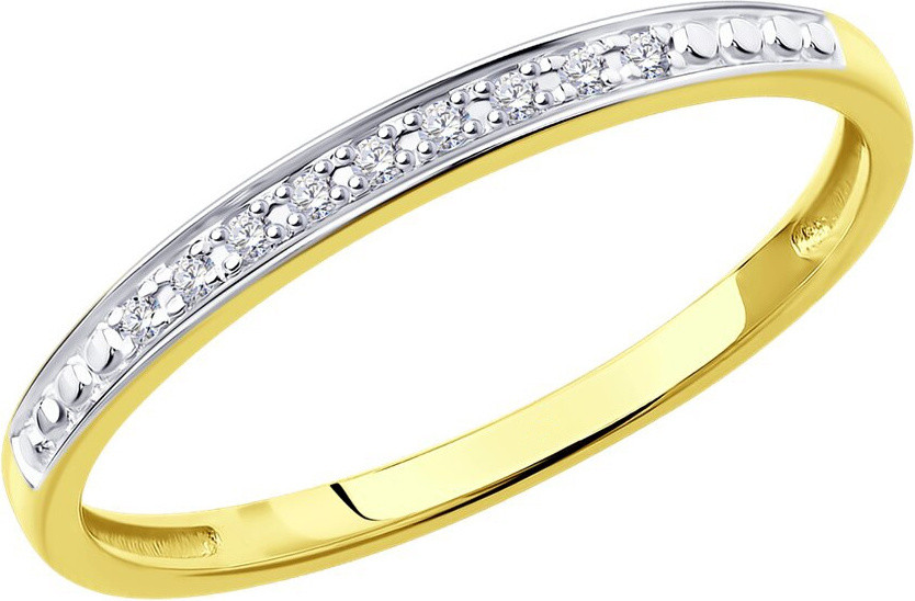 Кольцо из золота с бриллиантами | Lucente Бриллианты Якутии