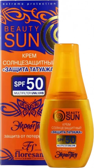 Крем для лица и тела «Защита татуажа» SPF 50