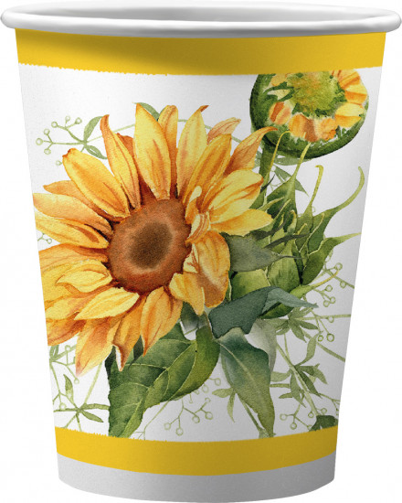 Набор стаканов бумажных «Подсолнухи»