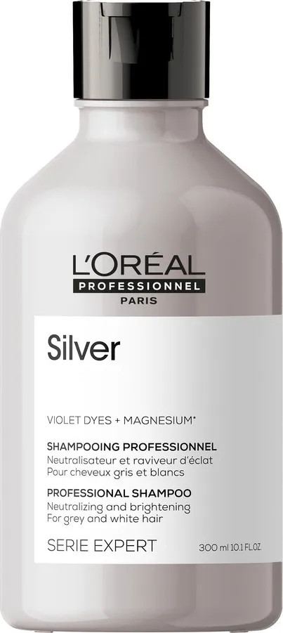 Шампунь для нейтрализации желтизны осветленных и седых волос | Silver | L’Oréal Professionnel