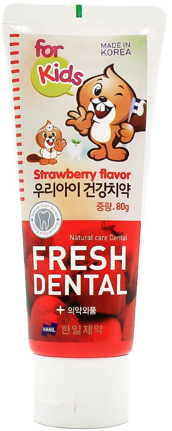 Зубная паста детская с экстрактом клубники | Hanil