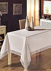 Скатерть «Gobel» с жаккардовым рисунком (арт. 110, размер 160х220 см, цвет: белый)