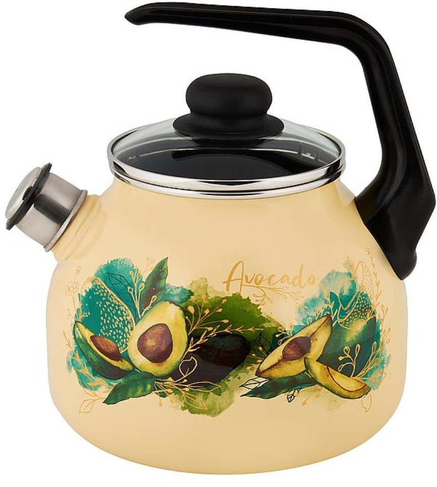Чайник эмалированный со свистком «Avocado» | Avocado | Appetite