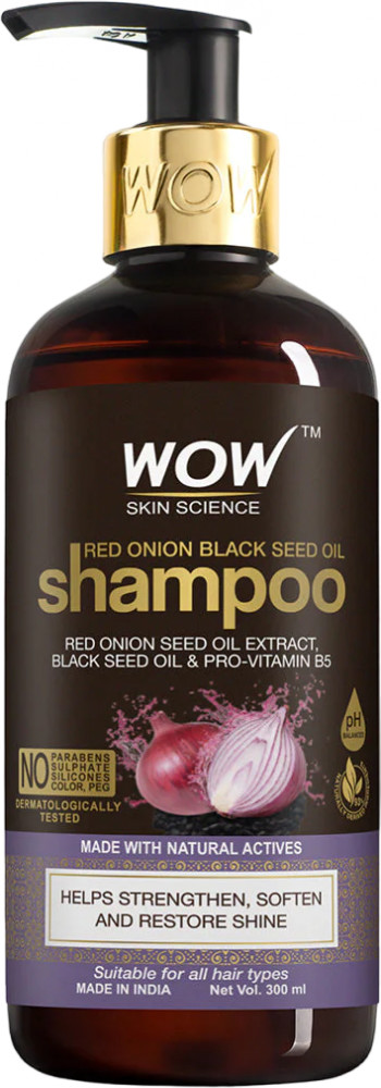 Шампунь для волос с красным луком и маслом черного тмина | Wow Skin Science