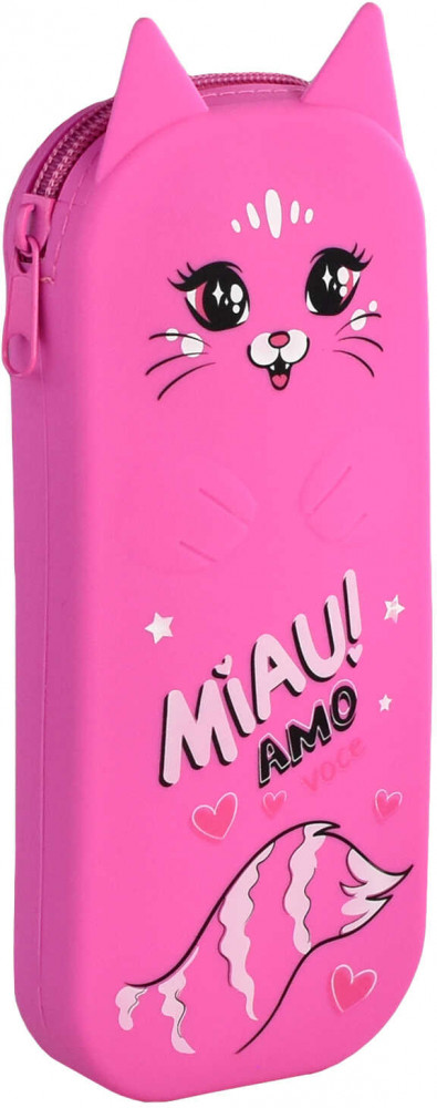 Пенал школьный «Розовый Кот» | Котики | Феникс +