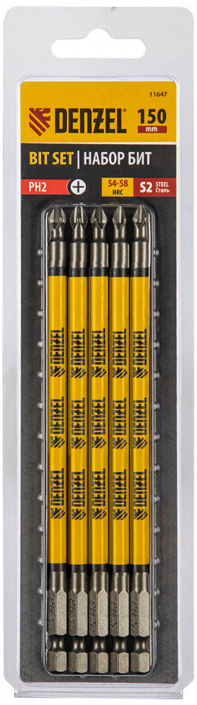 Набор бит для шуруповертов | Denzel