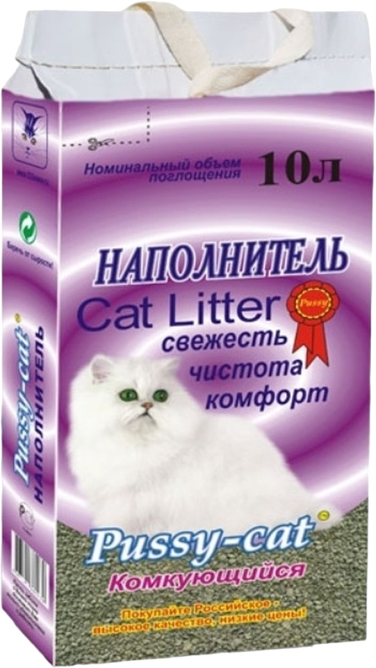 Наполнитель для кошачьего туалета комкующийся | Pussy-Cat