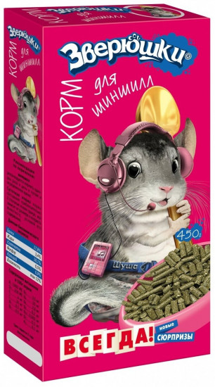 Корм для шиншилл