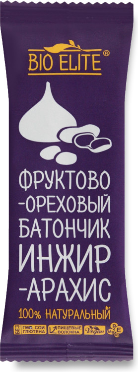 Батончик фруктово-ореховый «Инжир-арахис» | BIO Elite