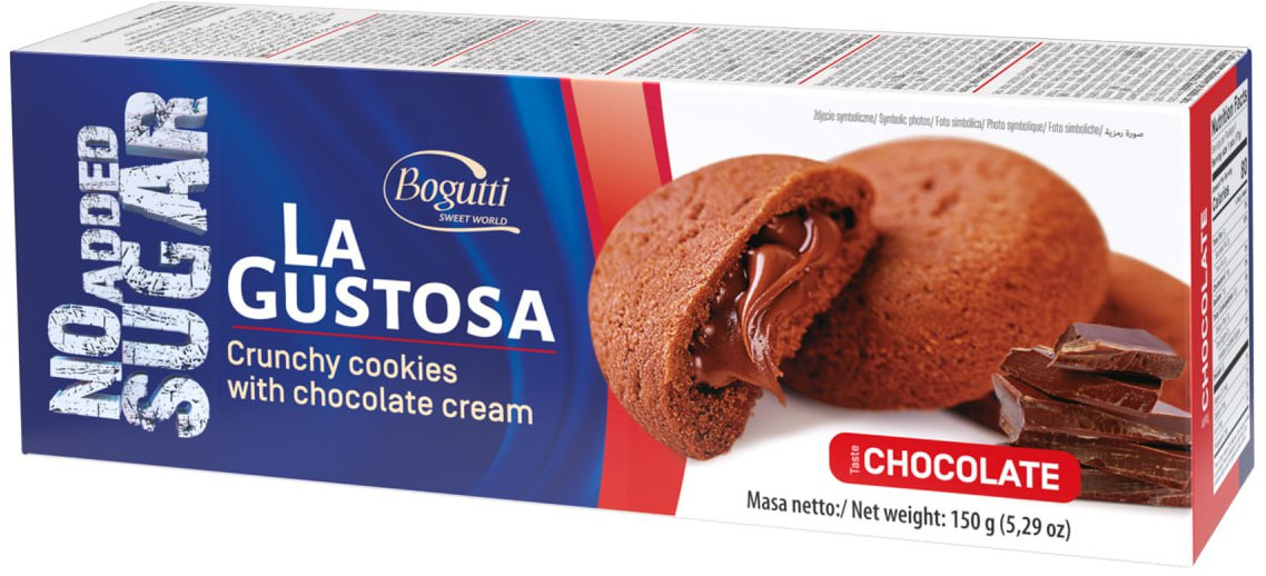 Печенье с шоколадным кремом без сахара | La Gustosa | Bogutti