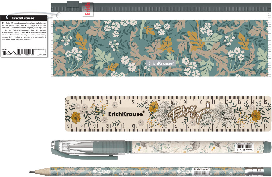 Набор канцелярский | Natural Life | Erich Krause