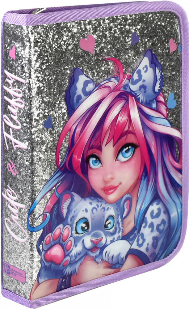 Пенал-органайзер «Девушка с барсом» | Романтичные девушки | Феникс +