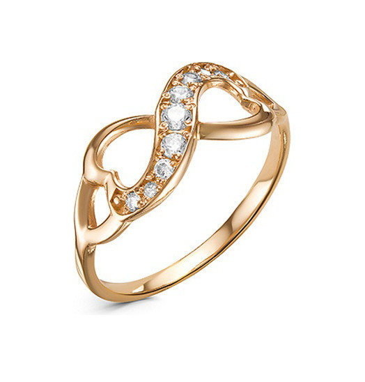 Кольцо из серебра с фианитами | Lucente Silver