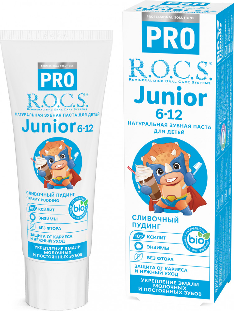 Зубная паста детская «Сливочный пудинг» | R.O.C.S.