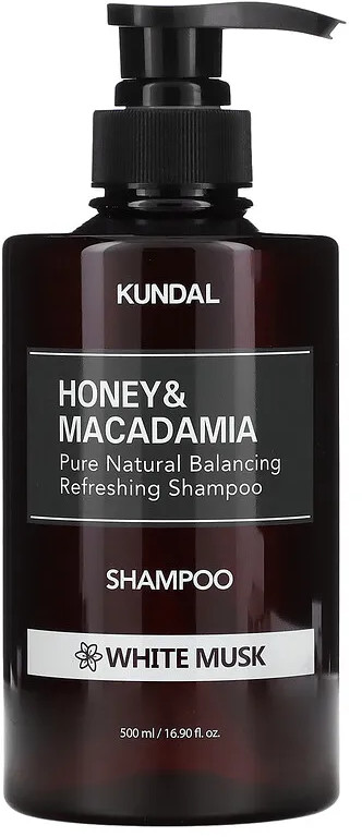 Шампунь для волос бессульфатный «Honey & Macadamia. White Musk» | Kundal