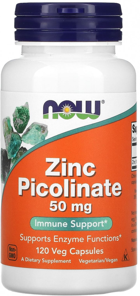 Капсулы растительные «Пиколинат цинка» | NOW Foods