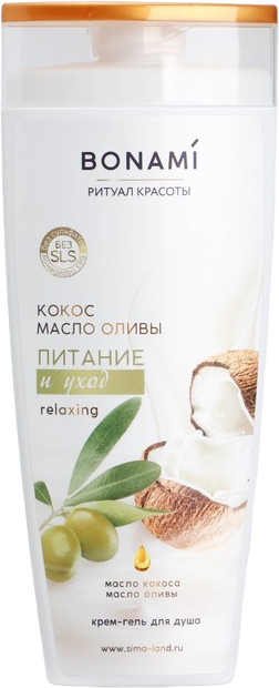 Гель-уход для душа «Олива и кокос» | BONAMI