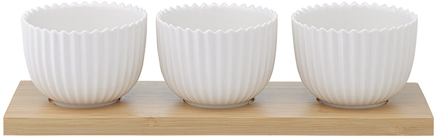 Набор чаш для сервировки с подставкой «Edge» | Edge | Tkano