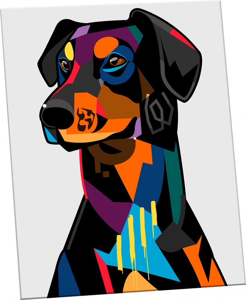 Картина по номерам «Ротвейлер Арт» | Molly