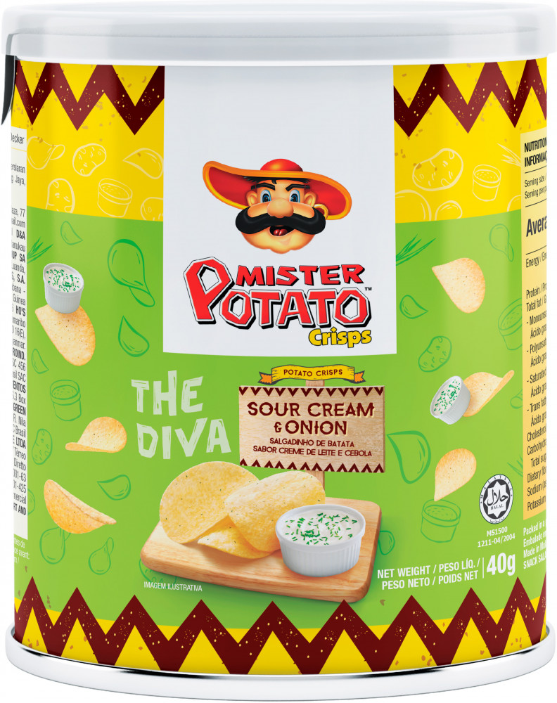 Чипсы «Сметана и лук» | Mister Potato