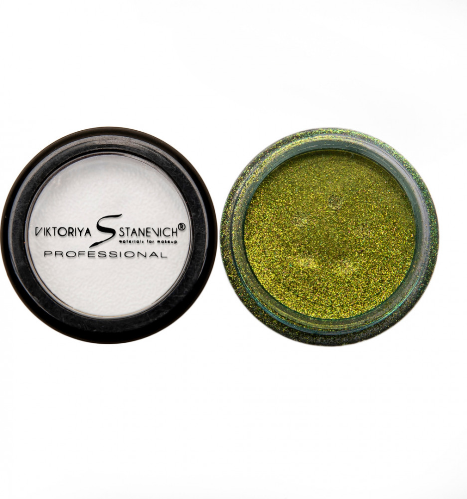 Тени для век рассыпчатые «Star Powder», оттенок 196 Золотисто-зеленый | Viktoriya Stanevich