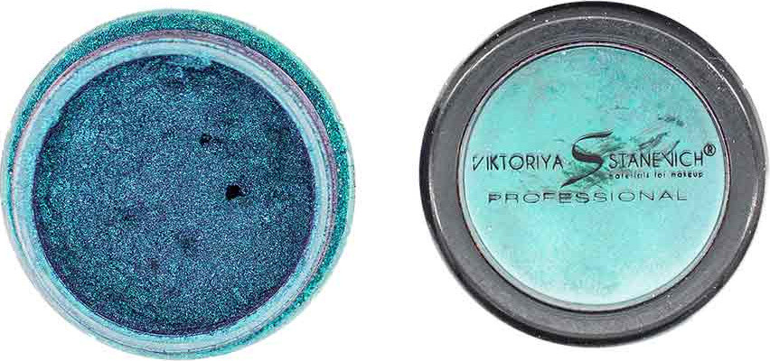 Тени для век рассыпчатые «Star Powder», оттенок 200 Зелено-фиолетовый | Viktoriya Stanevich
