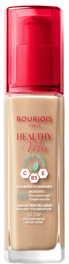 Тональный крем для лица «Clean&Vegan», оттенок 52.2W Golden Beige | Healthy Mix | Bourjois