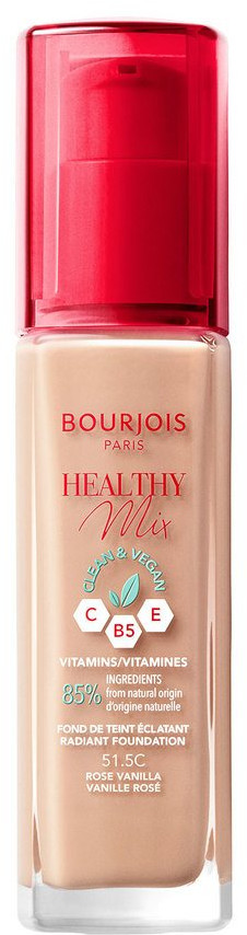 Тональный крем для лица «Clean&Vegan», оттенок 51.5C Rose Vanilla | Healthy Mix | Bourjois